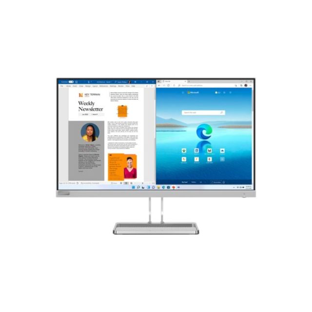 Lenovo L27I-40 | 27-Inch (68.6cm) | Full HD 1080p IPS Panel Anti glare LED Monitor | 3 Years Warranty | (New)