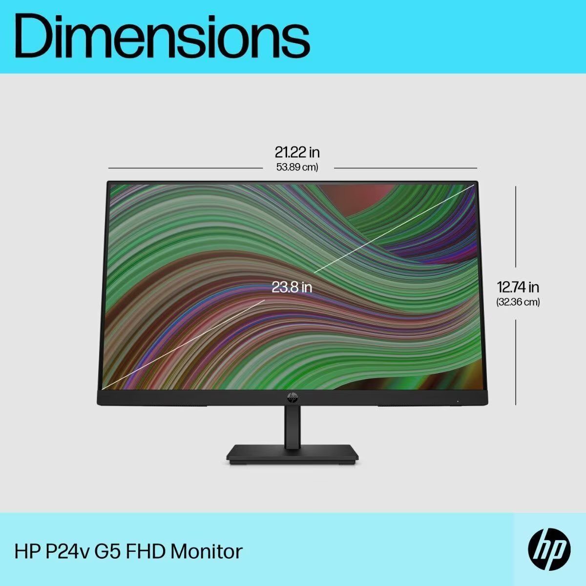 HP P24v G5 60.5 cm (23.8) FHD Monitor - Image 7