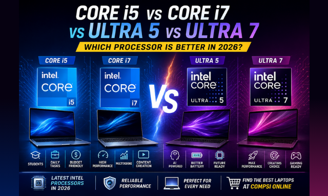 Core i5 vs core i7 vs ultra 5 vs ultra 7