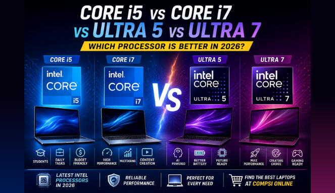 Core i5 vs core i7 vs ultra 5 vs ultra 7